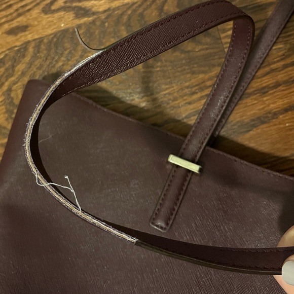 Kate Spade plum coloured tote - Picture 5 of 9